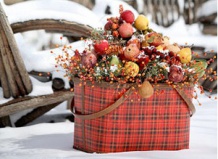 Рождественские украшения сада