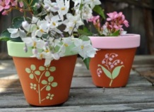 Оригинальные цветочные горшки своими руками