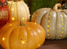 Украшения из тыкв для дома и сада
