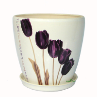 Вазон Грация №1 белый Тюльпан купить