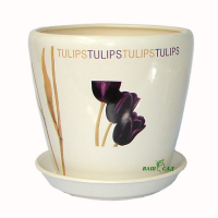 Вазон Грация №3 белый Тюльпан купить