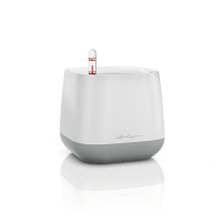 Вазон Lechuza Yula білий із сірим, 17х17х15 см купить