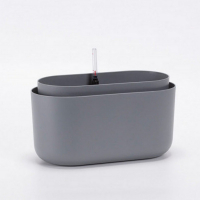 Вазон с системой автополива Tolita 30,5см, серый купить