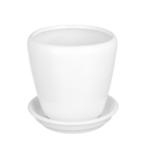 Вазон Грация №1 белый глянец 10л купить