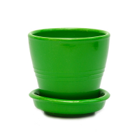 Вазон Ведро №5 глянец зеленый купить
