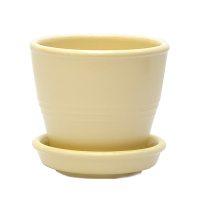 Вазон Ведро №5 глянец бежевый купить