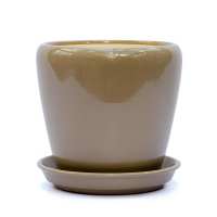 Вазон Грация №4 глянец капучино 1,2л купить