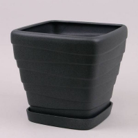 Вазон Квадрат Хвиля №1 шовк чорний купить