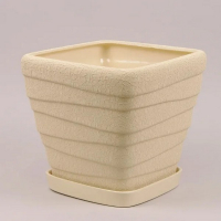 Вазон Квадрат Хвиля №2 шовк бежевий купить