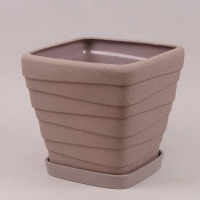 Вазон Квадрат Хвиля №2 шовк капучино купить