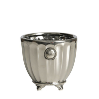 Вазон керамічний Notilde 14х14х13 см срібний купить