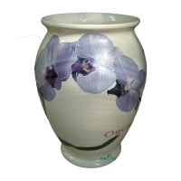 Ваза 2,5л біла орхідея золото купить