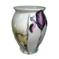 Ваза 2,5л білий ірис золото купить