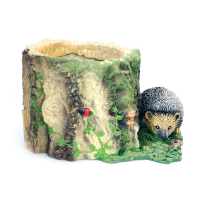 Кашпо Ёжик возле пенька купить