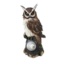 Садова фігура Сова з лампою на сонячних батареях купить