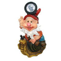 Садова фігура зі світильником на сонячних батареях купить