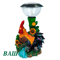 Садова фігура зі світильником на сонячних батареях купить