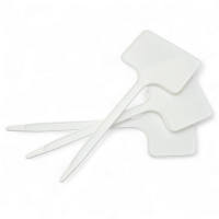 Табличка для растений на ножке Agrario белая 7см*4см, ножка 15см (10шт) купить