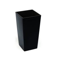 Кашпо Финезия 300х300 с вазоном вкладкой черный купить