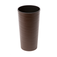 Кашпо Лілія з вазоном вкладкою 250 долото-мокко купить