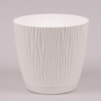 Вазон Sandy белый 110мм с поддоном купить