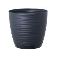Вазон Sahara антрацит 13 см з піддоном купить