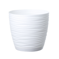 Вазон Sahara белый 19 см с поддоном купить