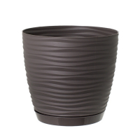 Вазон Sahara кам'яно-сірий 27 см з піддоном купить