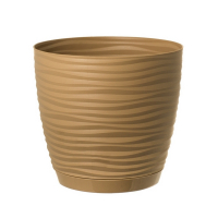 Вазон Sahara латте 27 см з піддоном купить