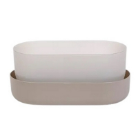 Вазон с поддоном Тolita 29,5см, коричневый купить