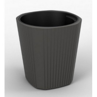 Вазон Муза низьк 390мм  антрацит купить