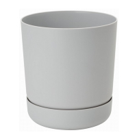 Горшок Satinai с подст 15cм платина купить