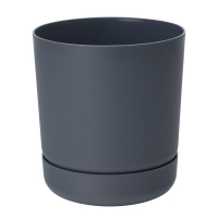 Горшок Satinai с подст 17cм антрацит купить