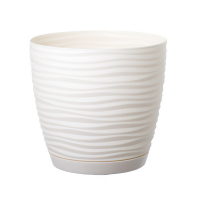 Вазон Sahara кремовий 11 см з піддоном купить