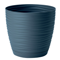 Вазон Sahara сталевий синій 17 см з піддоном купить