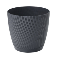 Вазон Міка з подставкою 23 см антрацит купить