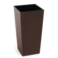 Кашпо Фінезія 400х400 з вазоном вкладкою долото мокко купить