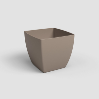 Вазон квадратный Siena 14см Taupe, Matte купить