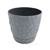 Вазон Elif Стоун з підставкою №2 1,6л сірий купить