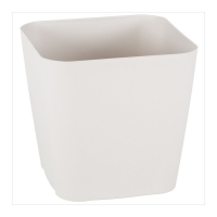 Горщик Safir 0,8 л з дренажем біло-сірий Serinova купить