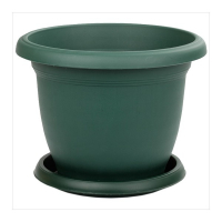 Горшок Villa 2,5л с поддоном зеленый Serinova купить
