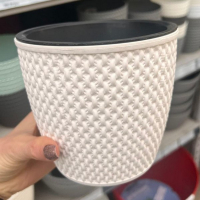 Вазон плетений 1,5л білий купить