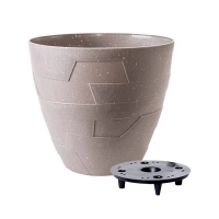 Вазон Керамо зi вст d 24.5*22см капучино бетон купить