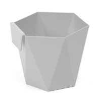 Кашпо Хеца светло-серый купить