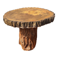 Стіл із бетону з текстурою дерева 