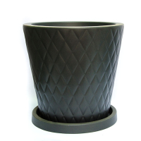 Вазон Elho Pure Straight Сrystal, антрацит, 47 см купить