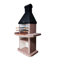 Камін-барбекю ELMAS COLOR Класик Ексклюзив малиновий кварцит купить