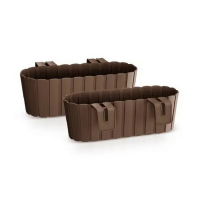 Балконний ящик Boardee Hook навісний, 400мм коричневий купить