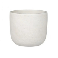 Кашпо Edelman Nora pot round 17см белый купить