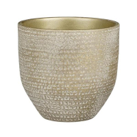 Кашпо Edelman Carrie pot round 20 см шампань-металiк купить